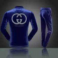hot Trainingsanzug gucci loose casual or velours blue